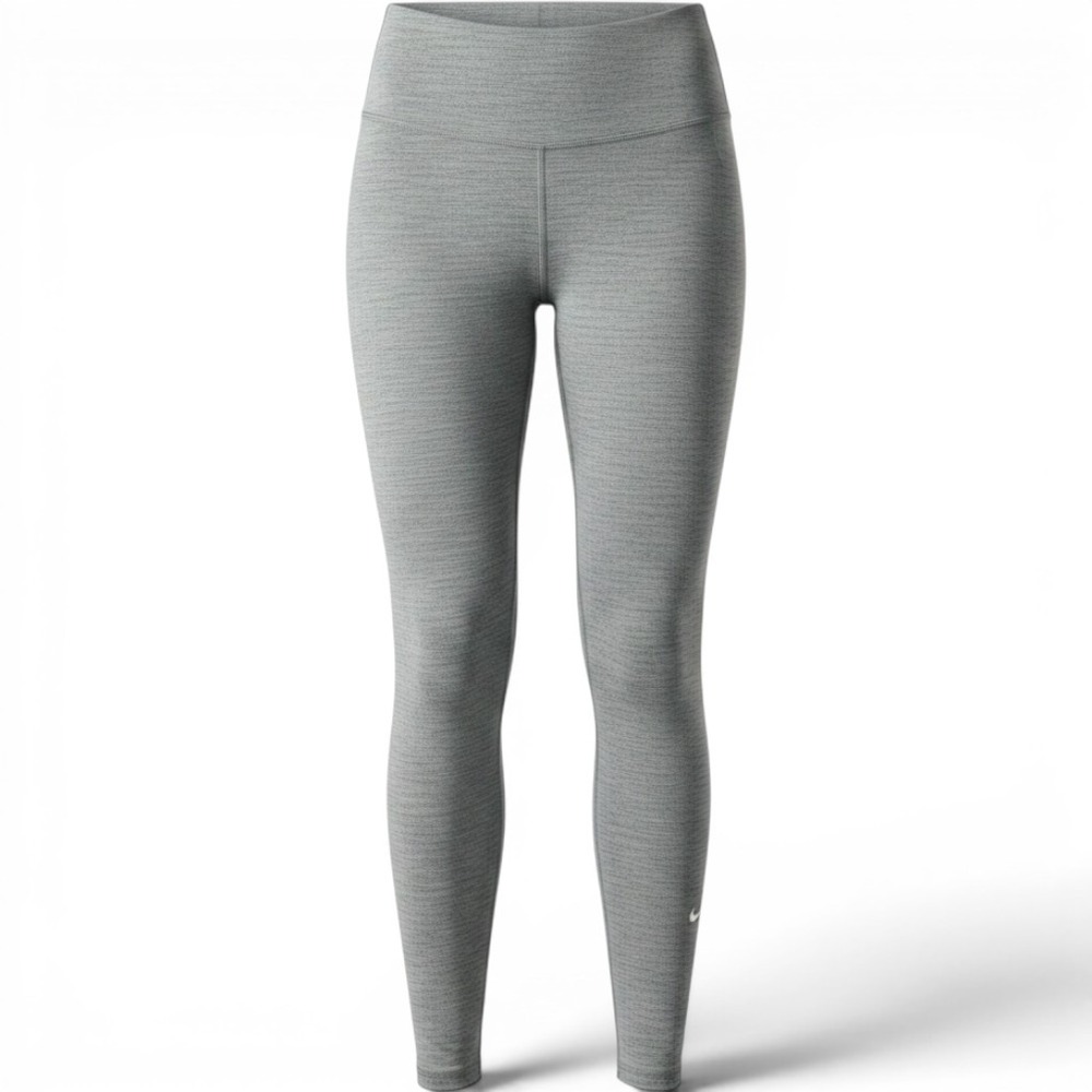 Nike One Dri-FIT Womens High-Rise Leggings S Gray Heathered DM7278-068